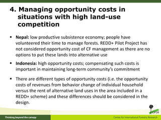Lessons for equitable REDD+ benefit sharing from community forestry practices in Indonesia and Nepal