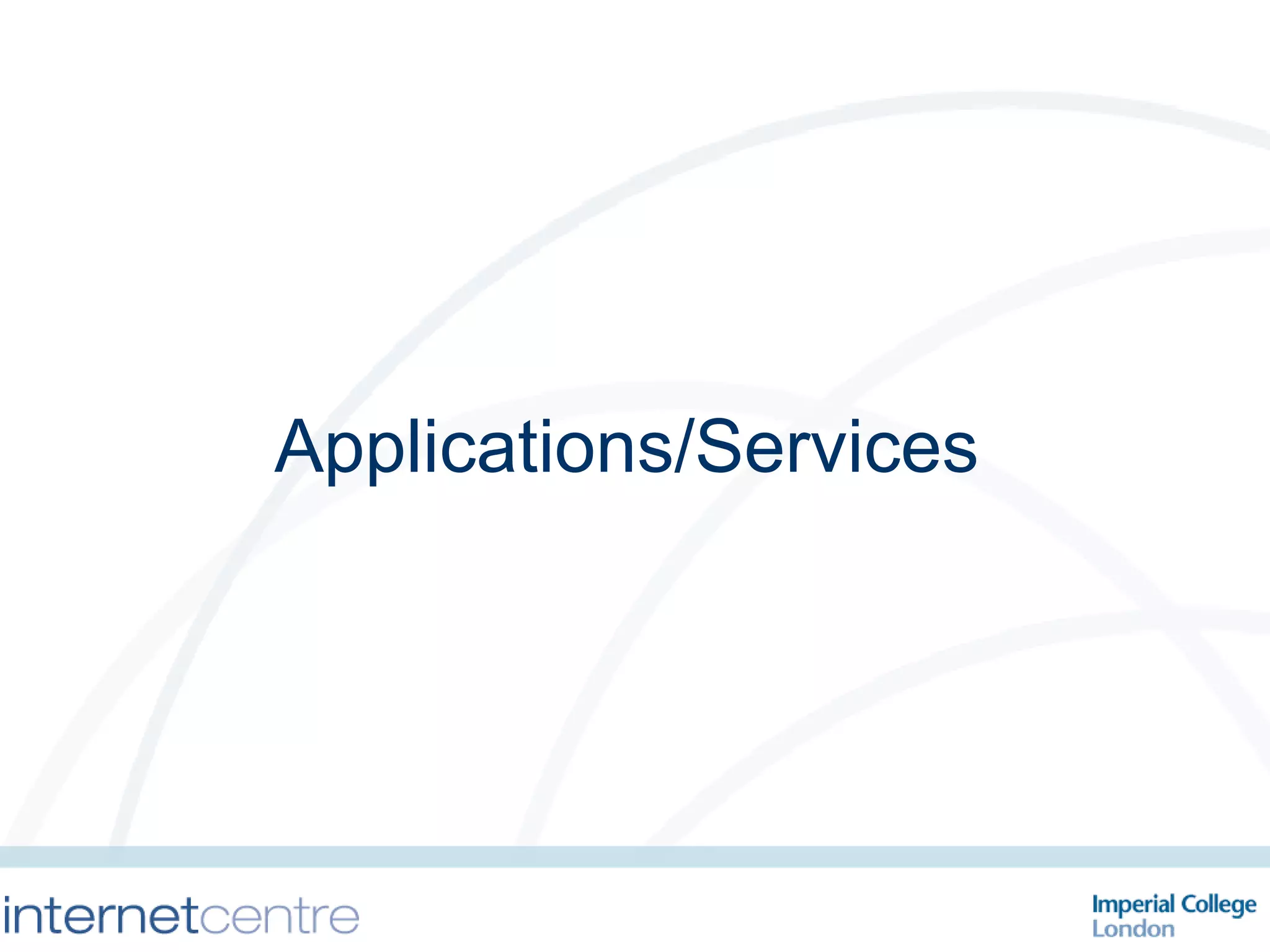 Applications/Services 