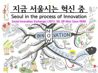 지금 서울시는 혁신 중
Seoul in the process of Innovation
Social Innovation Exchange | 2013. 09. 09 Won Soon PARK
 