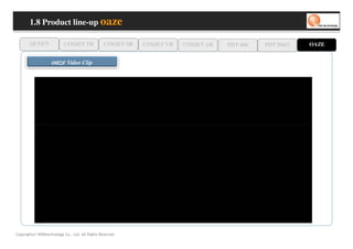 1.8 Product line-up oaze

       QUEEN              COSJET TR              COSJET SR   COSJET VR   COSJET AR   PDT 608   PDT D662   OAZE


                    oaze Video Clip




Copyrights© WONtechnology Co., Ltd. All Rights Reserved.
 