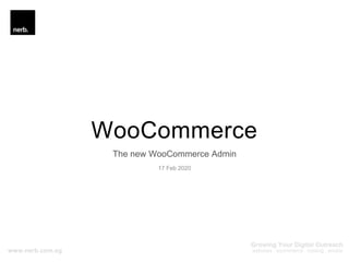WooCommerce
The new WooCommerce Admin
17 Feb 2020
 
