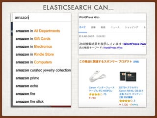 ELASTICSEARCH CAN…
 