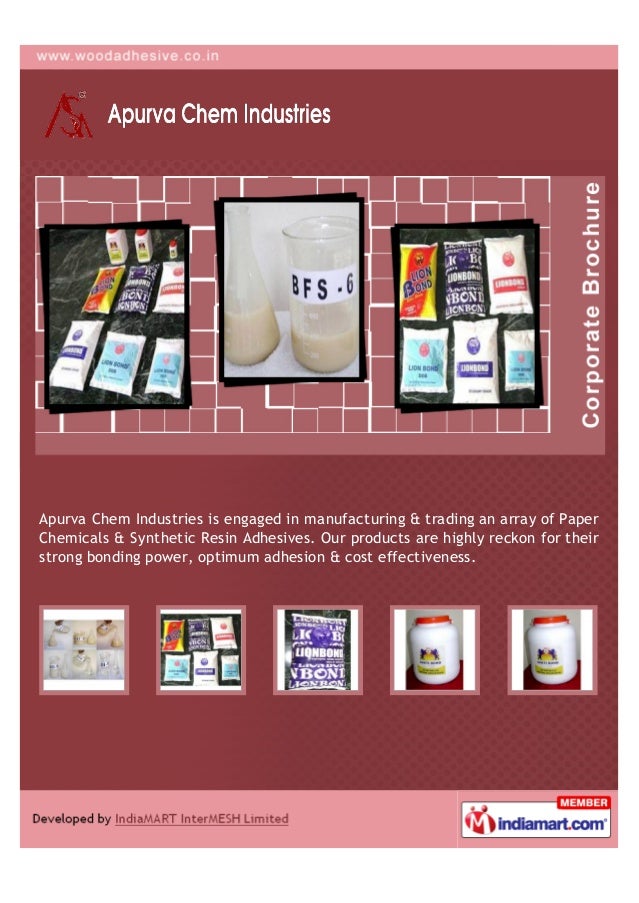 Apurva Chem Industries, Coimbatore, Adhesives and Paper Chemicals