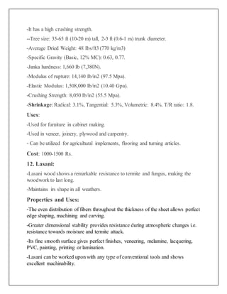 Wood and its types | DOCX