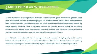 Wood As A Sustainable Material