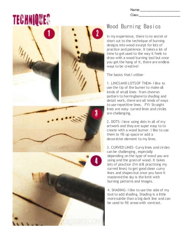 Wood burning basics