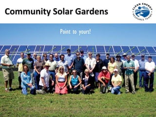 Community Solar Gardens
Point to yours!
 