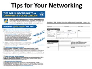 Tips for Your Networking
 