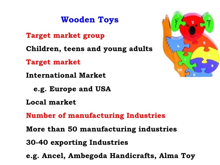 target market for children's toys