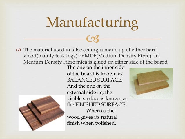 Wooden False Ciling