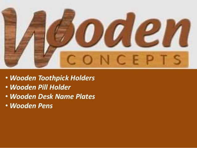 Wooden Desk Name Plates