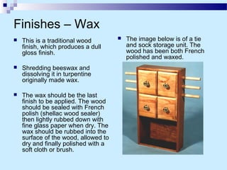 Wood Finishing Products | PPT