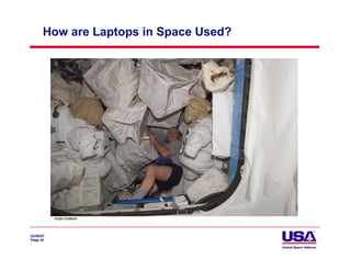 How are Laptops in Space Used?




02/06/07
Page 22
 
