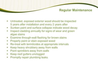 Maintenance Timber Wood in Buildings: Steps to Durability and Longevity | PDF