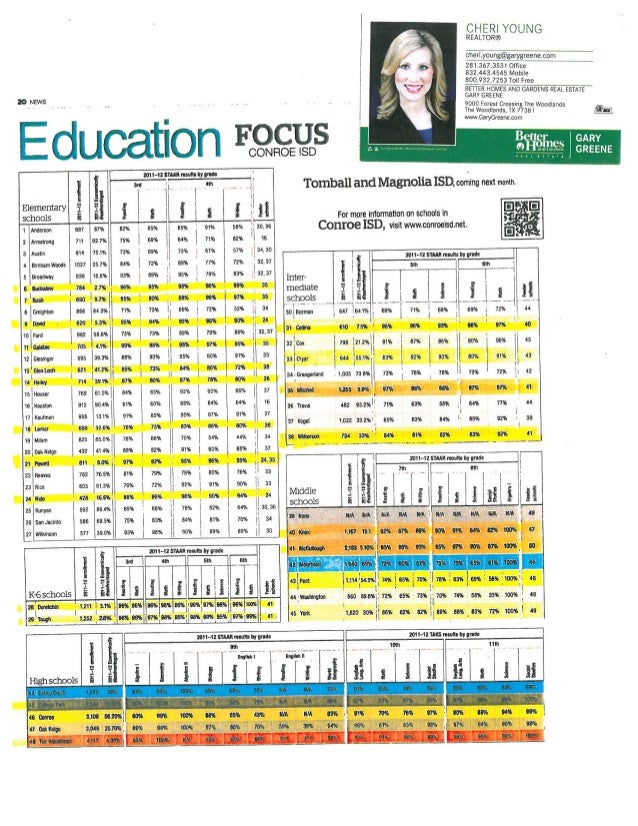Woodlands schools TAKS test results