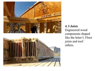 Historic timber framing
Each joint must be sufficient to carry the
load, and the post must not break.
Traditional joints m...