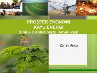 PROSPEK EKONOMI
KAYU ENERGI
(Untuk Bisnis Energi Terbarukan)
Zulfan Arico
 