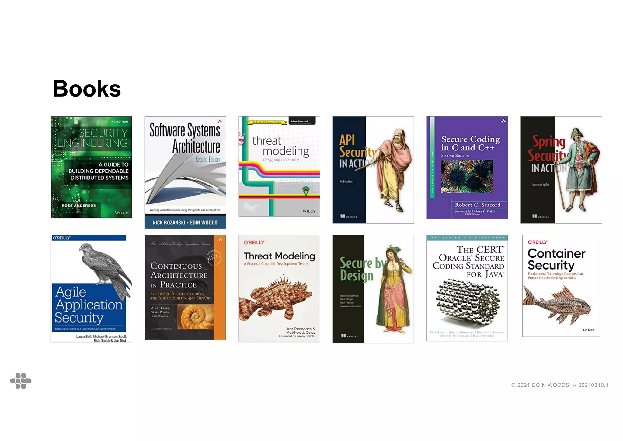 80
80
© 2021 EOIN WOODS // 20210310.1
Books
 