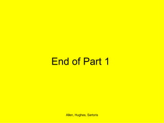 End of Part 1 
