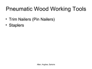 Pneumatic Wood Working Tools Trim Nailers (Pin Nailers) Staplers 