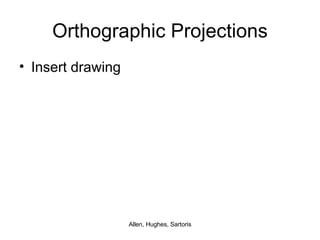 Orthographic Projections Insert drawing 