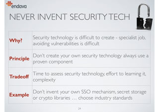 Secure by Design - Security Design Principles for the Rest of Us | PDF