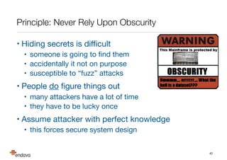 Appendix: Overview of Security
Mechanisms
42
 