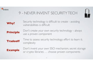 Secure by Design - Security Design Principles for the Working Architect ...