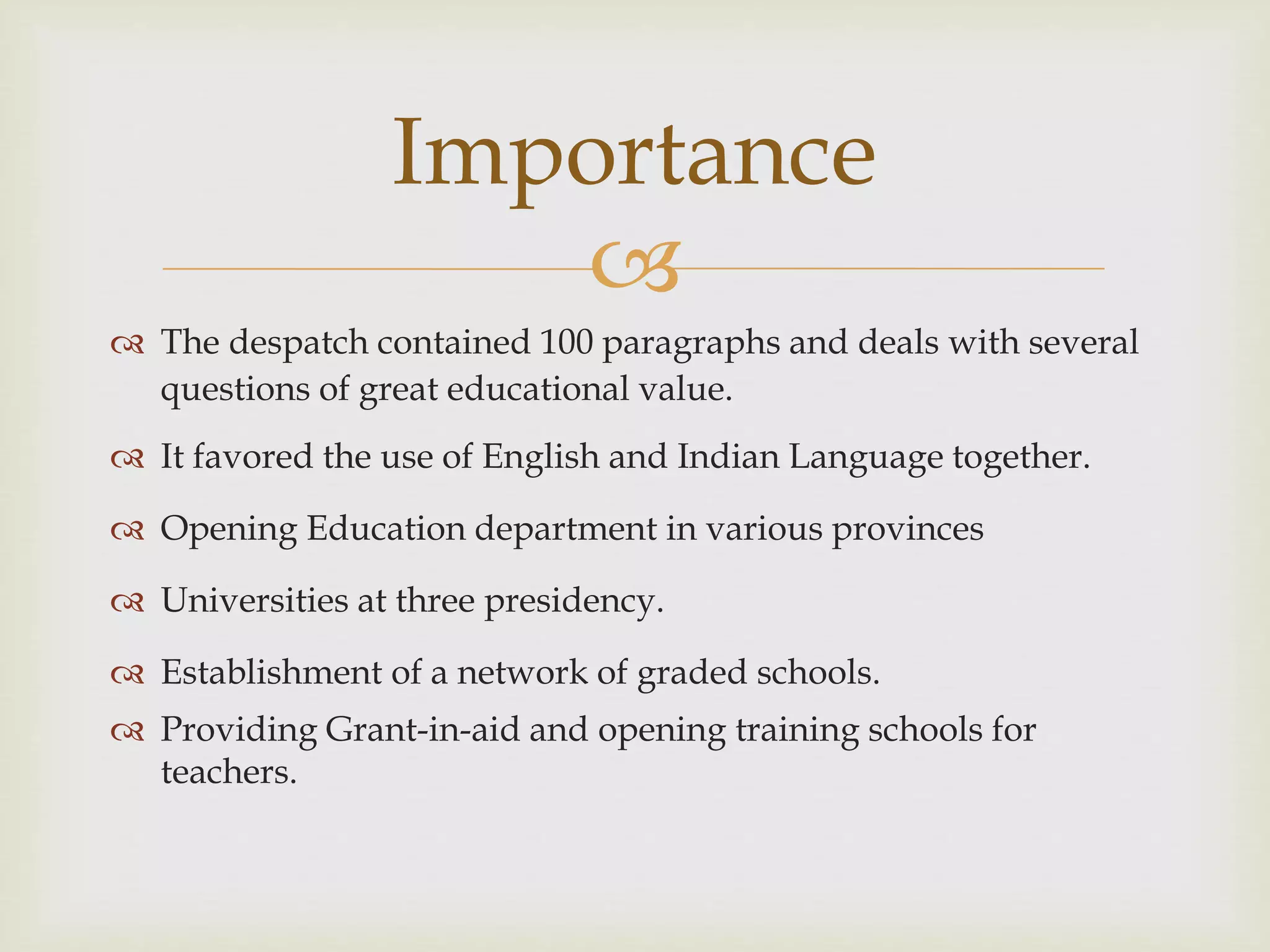 WOOD'S DESPATCH 1854 | PPTX