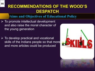 Wood's dispatch 1854 by Muhammad Kashif | PPTX