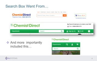 Search Box Went From… 
9 
And more importantly 
included this… 
 