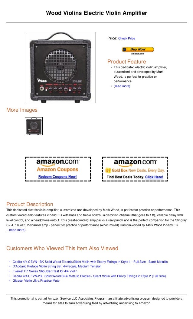 Wood violins electric violin amplifier