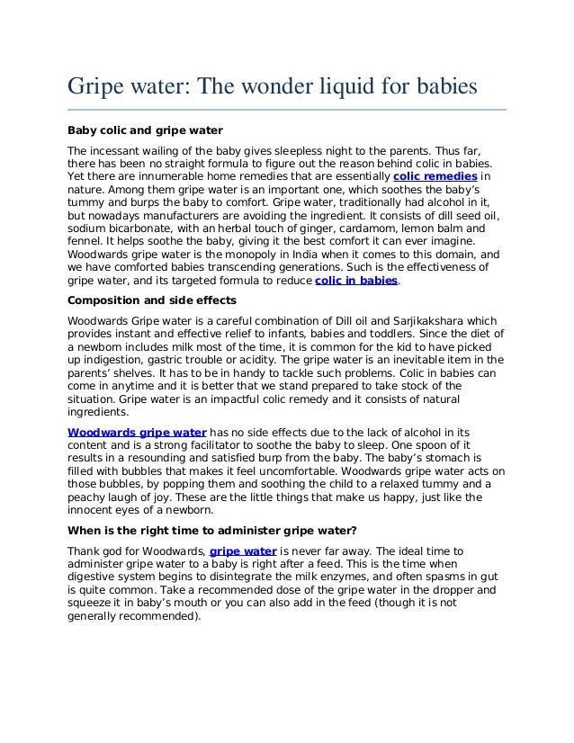 woodwards gripe water for newborn