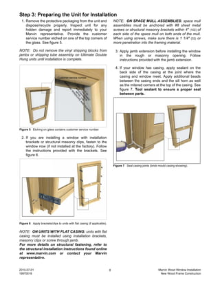 Marvin Wood Window Installation Instructions | PDF