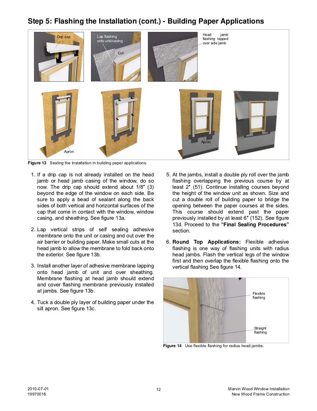 Marvin Wood Window Installation Instructions