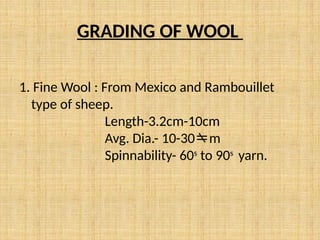 Wool and their structure, morphology and components property | PPTX