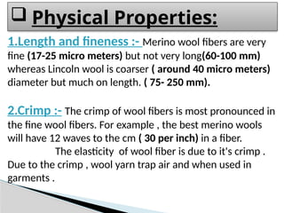 How Is Wool Measured Basic Textile Materials lectrue for Wool fibre | PPTX