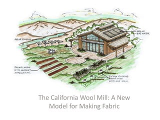 The California Wool Mill: A New
Model for Making Fabric
 