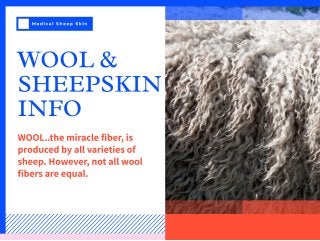 WOOL & SHEEPSKIN INFO | Services | 2021 | Medical Sheep Skin | Online | Visit Now.