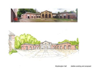 Woolsington hall stables existing and proposed
 