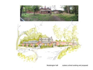 Woolsington hall cookery school existing and proposed
 