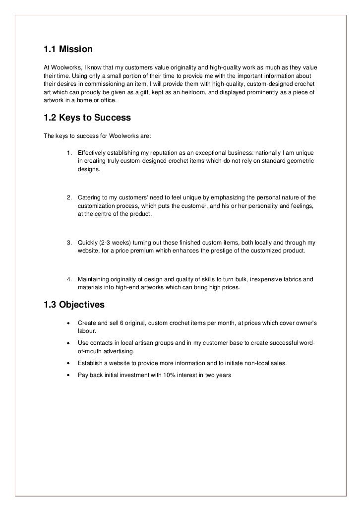 Woolworks business plan 2