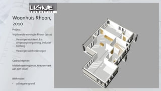Woonhuis Rhoon, 2010 
Project uitgewerkt in Bouwinformatie Model (Arkey 8.0) 
BIM Fundering 
 