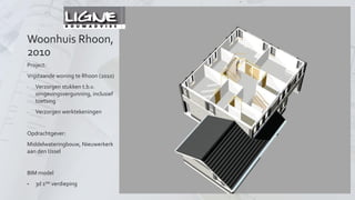 Woonhuis Rhoon, 2010 
Project uitgewerkt in Bouwinformatie Model (Arkey 8.0) 
BIM Begane grond 
 