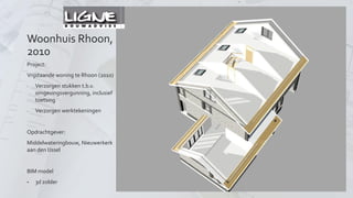 Woonhuis Rhoon, 2010 
Project uitgewerkt in Bouwinformatie Model (Arkey 8.0) 
BIM verdieping 
 