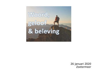 26 januari 2020
Zoetermeer
 