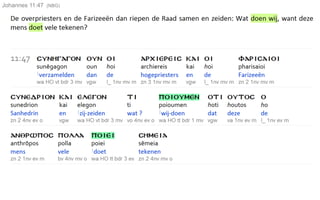 Johannes 11:47 (NBG)
 