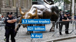 www.devopsguys.com
Phone: 0800 368 7378 | e-mail: team@devopsguys.com
@TheDevMgr
3.3 billion trades
$21 billion
A day!
 