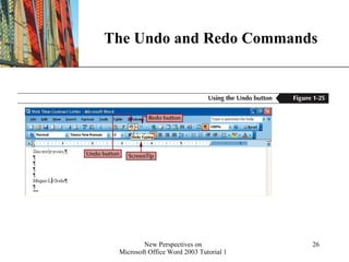 The Undo and Redo Commands 