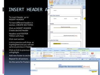 When Creating Text and Paragraphs with Borders leave an empty paragraph on either side of the text. This will avoid carrying formatting into other text.Activity 10
